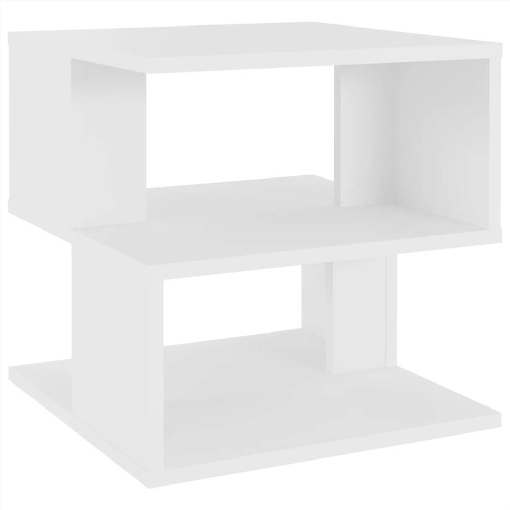 Side Table White 40x40x40 cm Chipboard