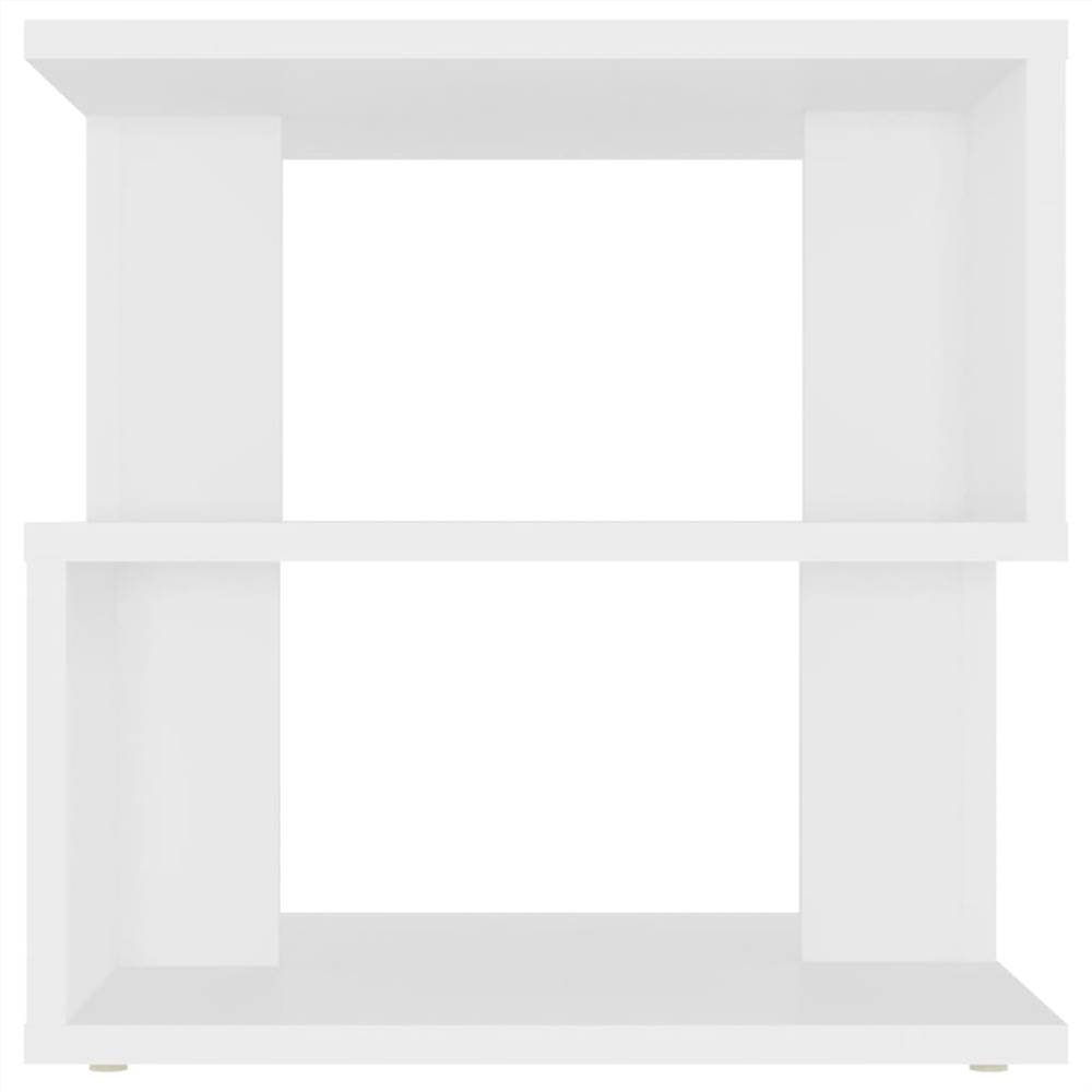 Side Table White 40x40x40 cm Chipboard