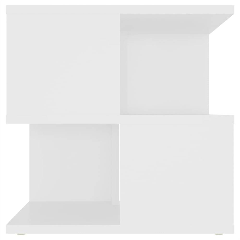 Side Table White 40x40x40 cm Chipboard