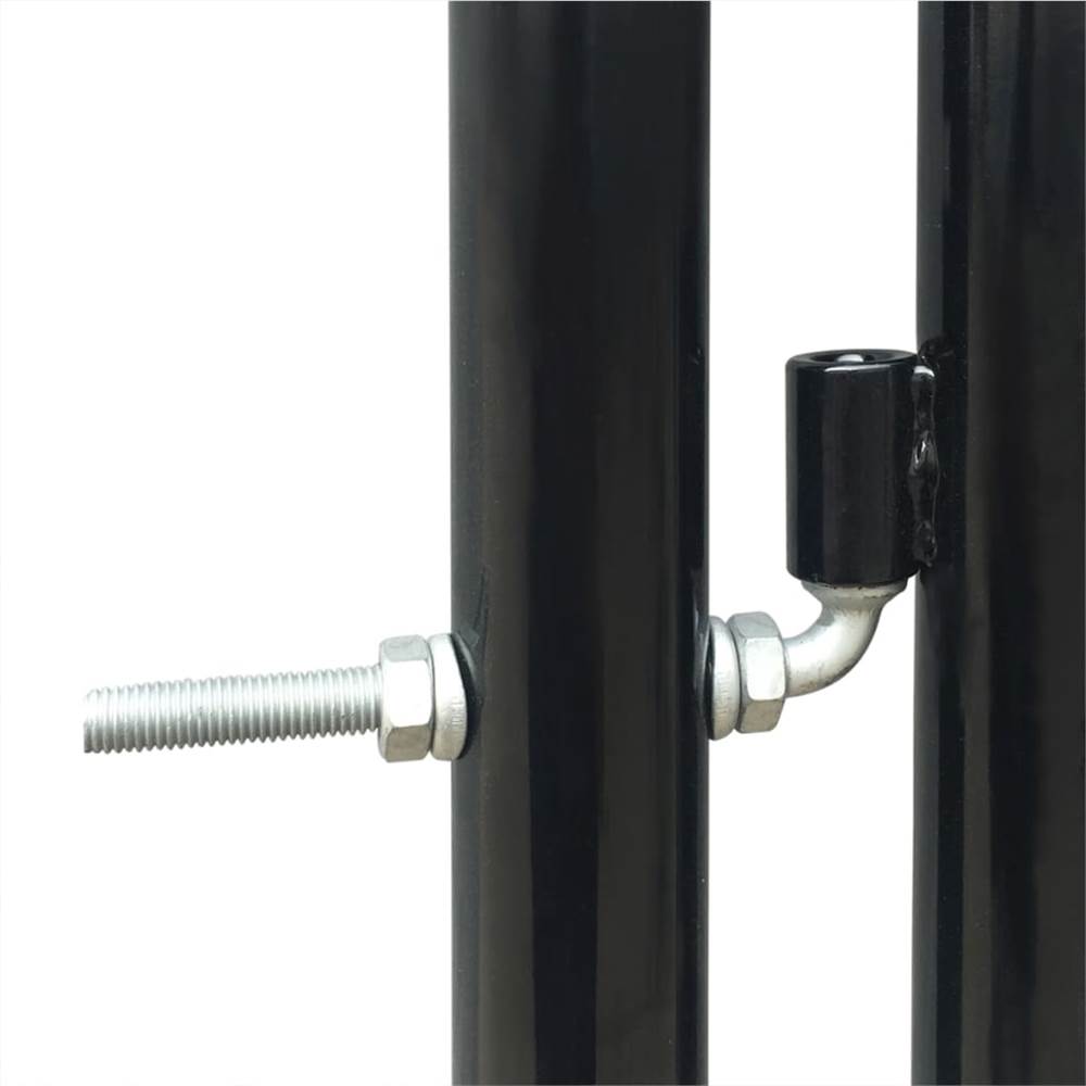 Black Double Door Fence Gate 300 x 250 cm