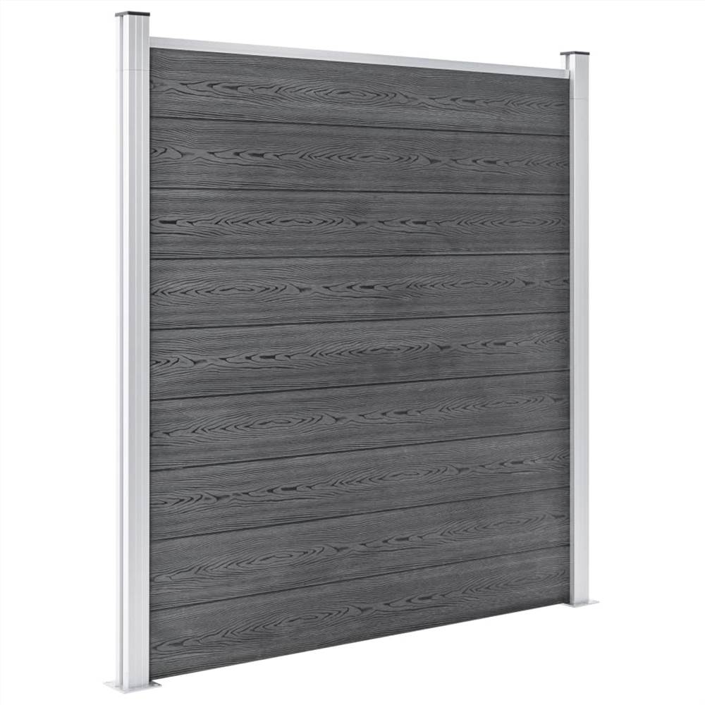 Garden Fence WPC 1564x186 cm Grey
