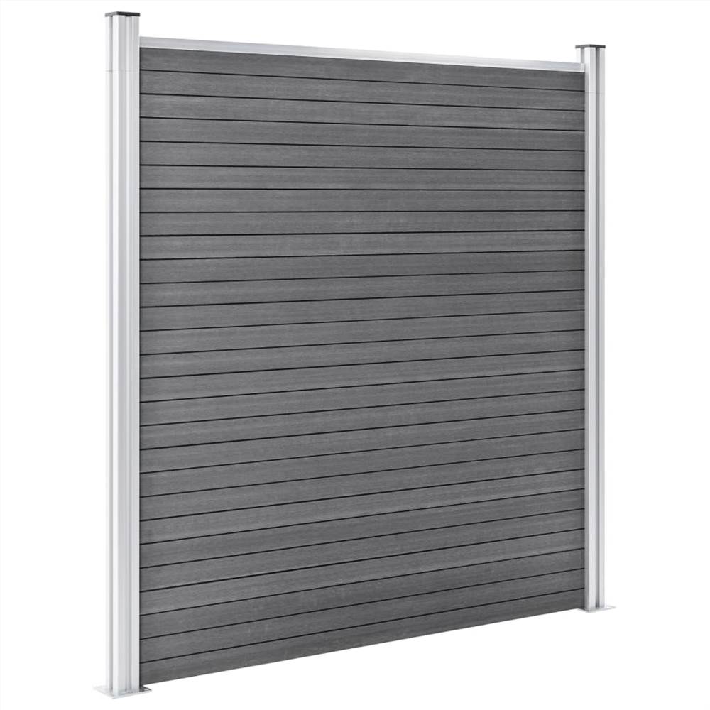 Garden Fence WPC 1564x186 cm Grey