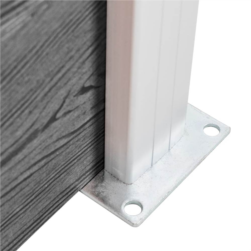 Garden Fence WPC 1564x186 cm Grey