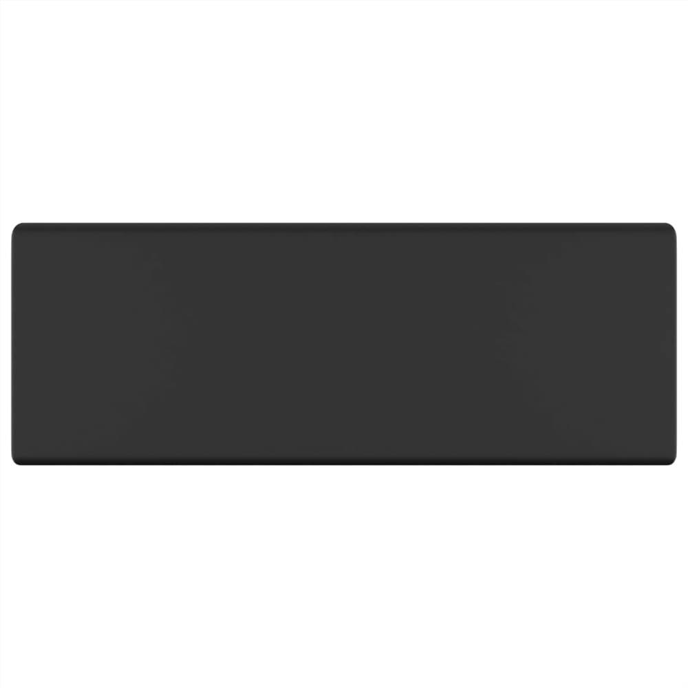 Luxury Basin Overflow Square Matt Black 41x41 cm Ceramic