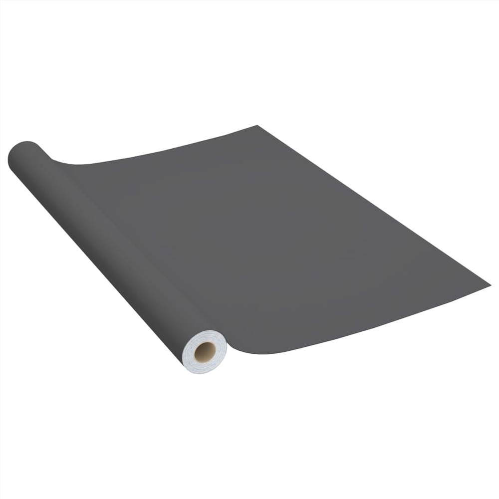 Self-adhesive Furniture Film Grey 500x90 cm PVC