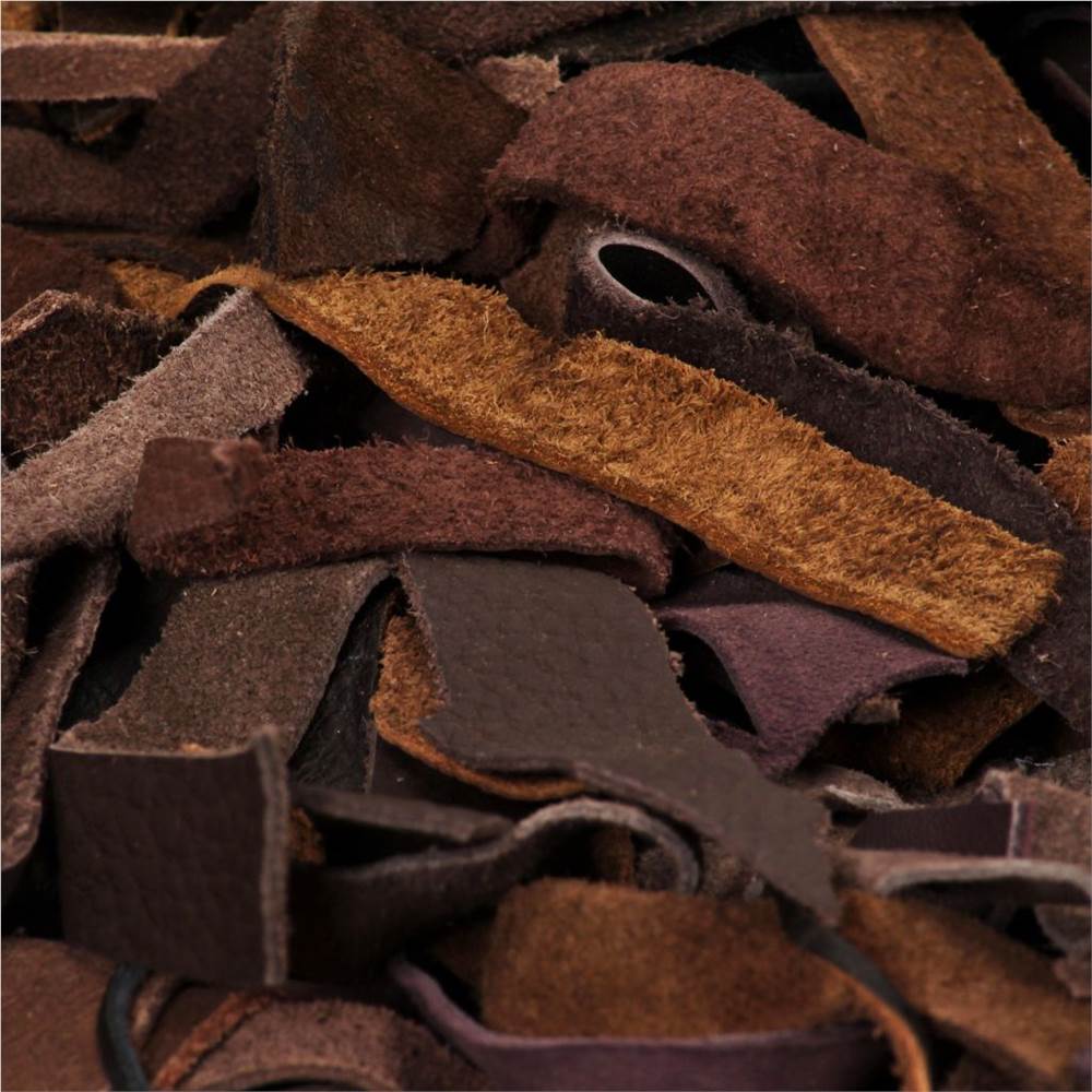 Shaggy Rug Genuine Leather 160x230 cm Brown