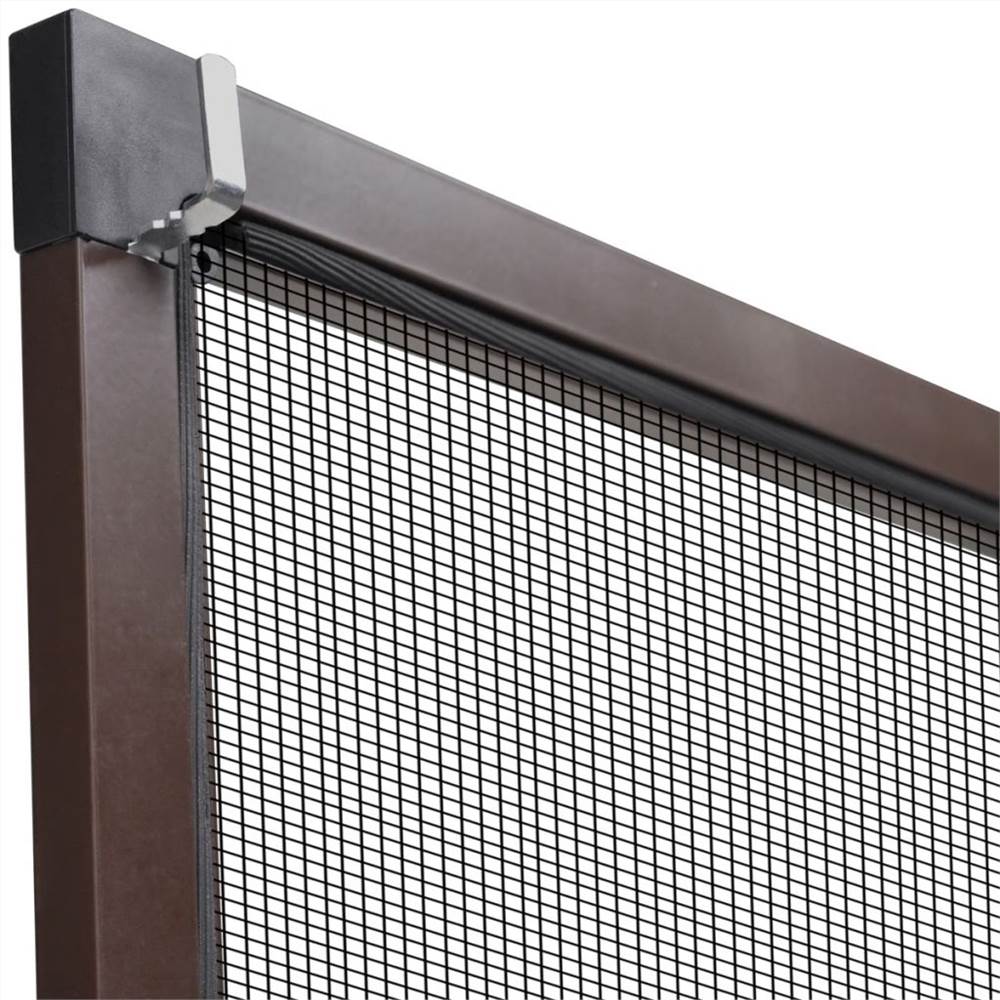 Brown Insect Screen for Windows 80 x 100 cm