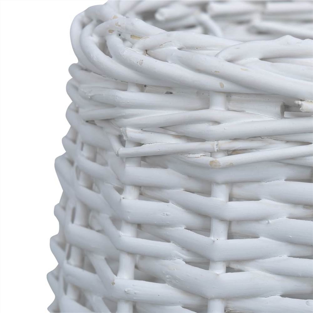 Lamp Shade Wicker 20x15 cm White