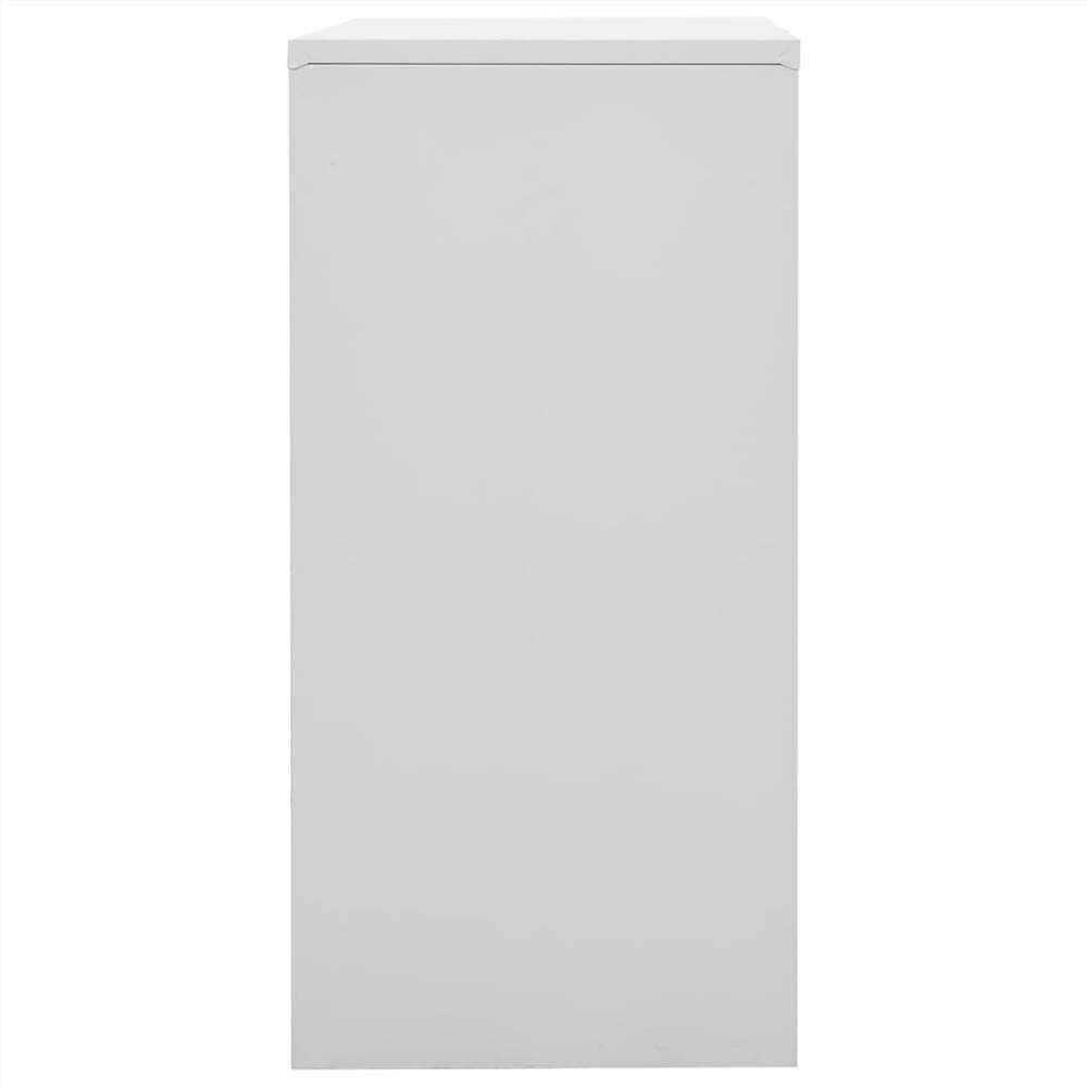 Locker Cabinet Light Grey and Blue 90x45x92.5 cm Steel