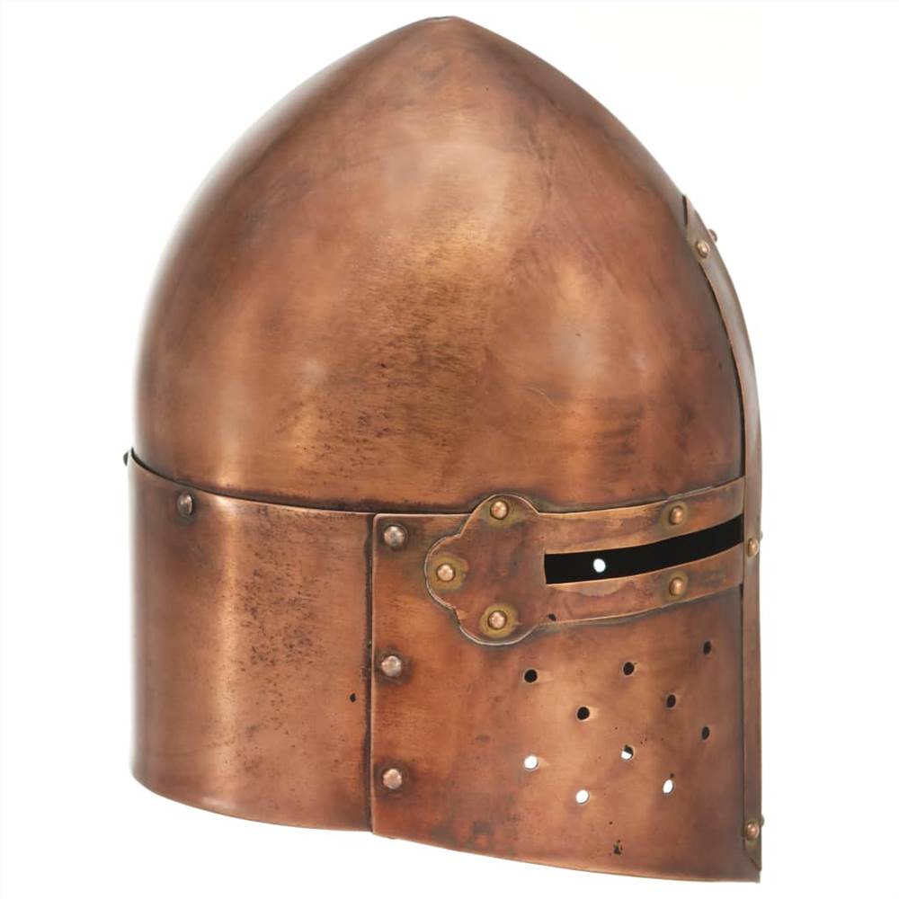 Medieval Knight Helmet Antique Replica LARP Copper Steel