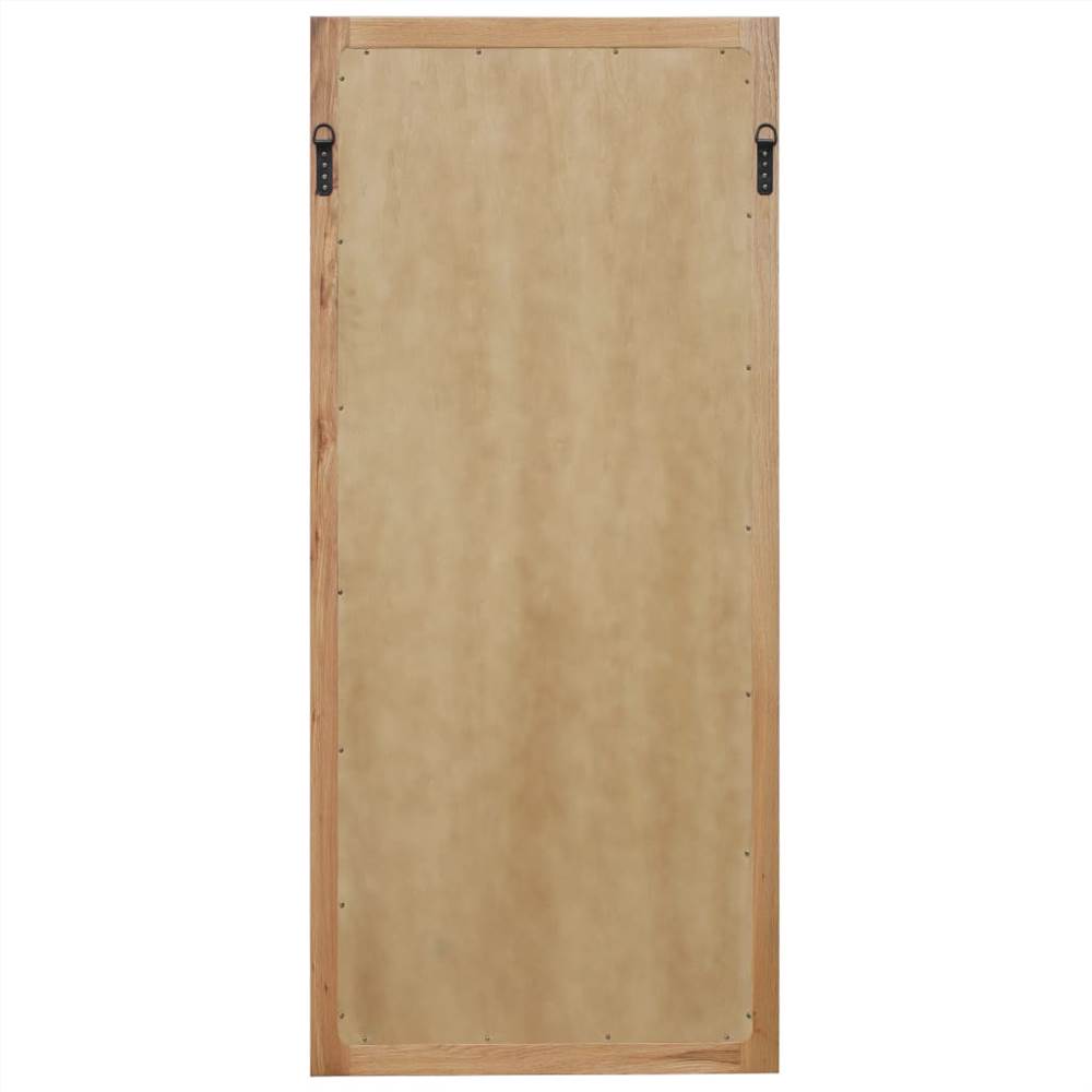 Mirror 50x140 cm Solid Oak Wood