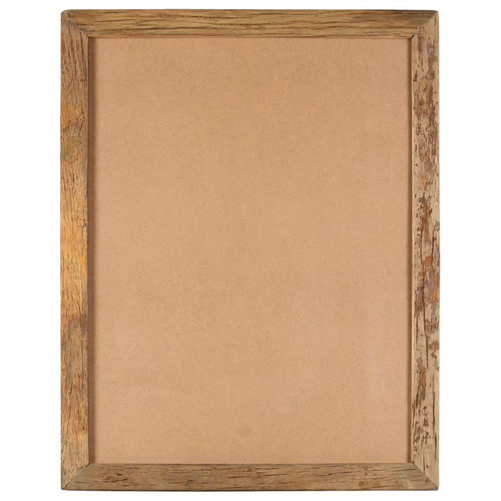 Photo Frames 2 pcs 90x70 cm Solid Reclaimed Wood and Glass