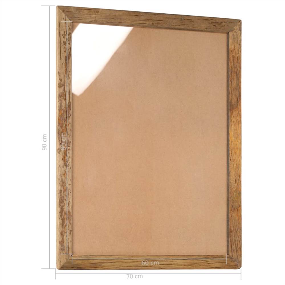 Photo Frames 2 pcs 90x70 cm Solid Reclaimed Wood and Glass