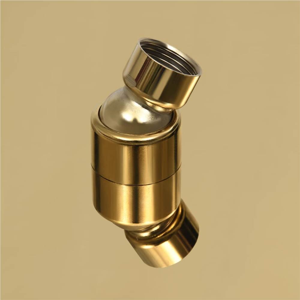 Rain Shower Head Stainless Steel 20x20 cm Square Gold