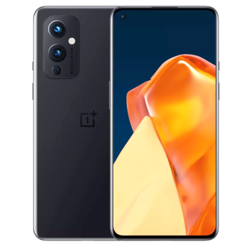 Oneplus 9 CN Version 5G Smartphone 6.55 Inch 2400 x 1080p Screen 120Hz Refresh Rate Qualcomm Snapdragon 888 8GB RAM 128GB ROM Android 11 48MP + 50MP + 2MP Triple Rear Camera 4500mAh Battery 65W Warp Flash Charge - Black