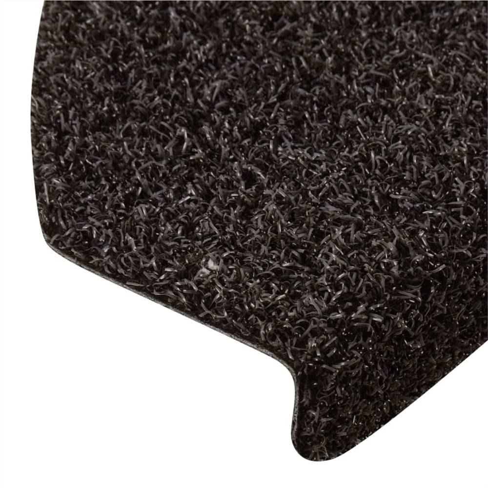 Outdoor Stair Mats 5 pcs 65x28 cm Dark Brown Anti Slip