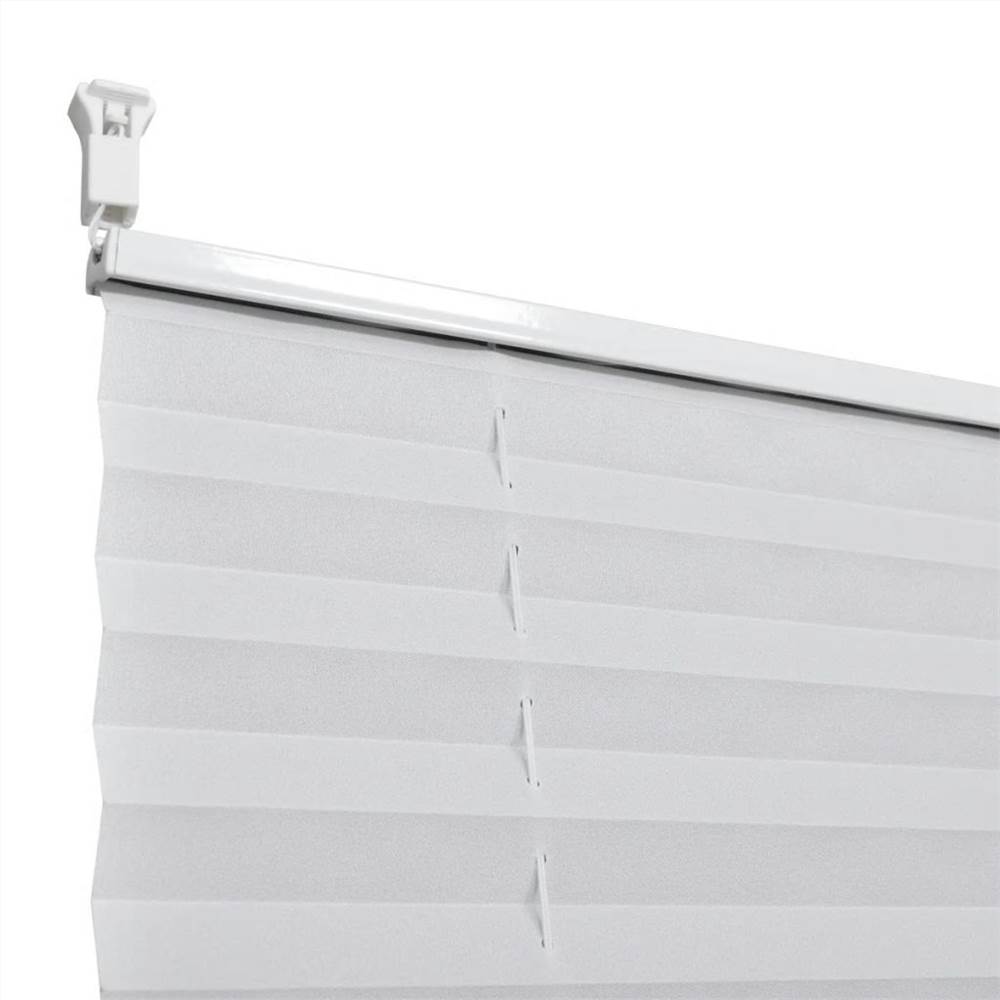 Plisse Blind 60x200cm White Pleated Blind