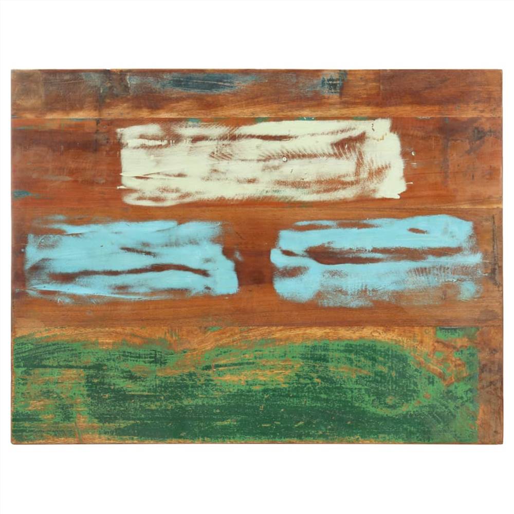 Rectangular Table Top 70x80 cm 15-16 mm Solid Reclaimed Wood
