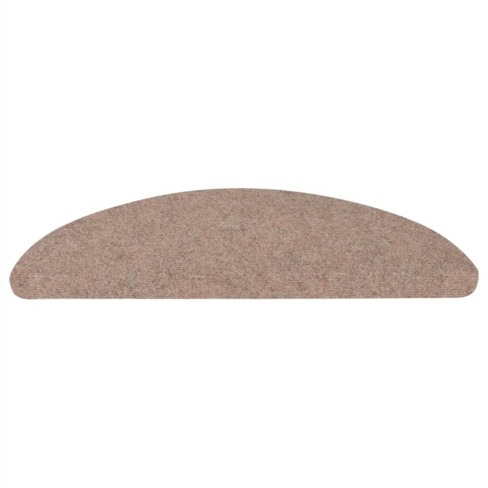 Self-adhesive Stair Mats 15 pcs 56x20 cm Beige