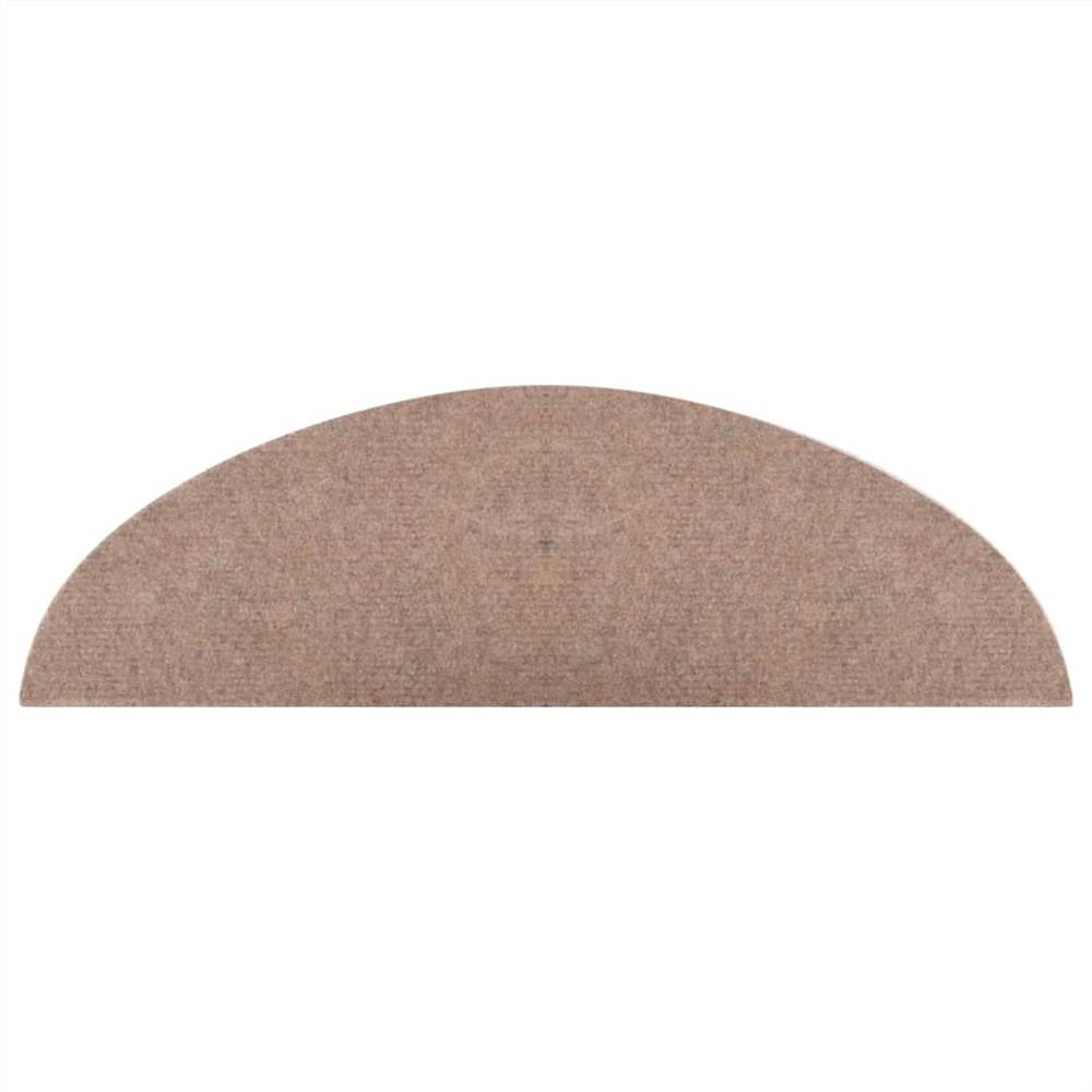Self-adhesive Stair Mats 15 pcs 56x20 cm Beige