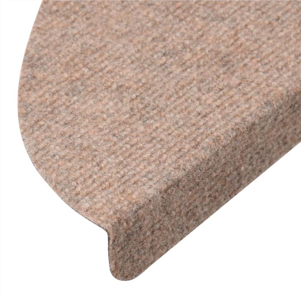 Self-adhesive Stair Mats 15 pcs 56x20 cm Beige