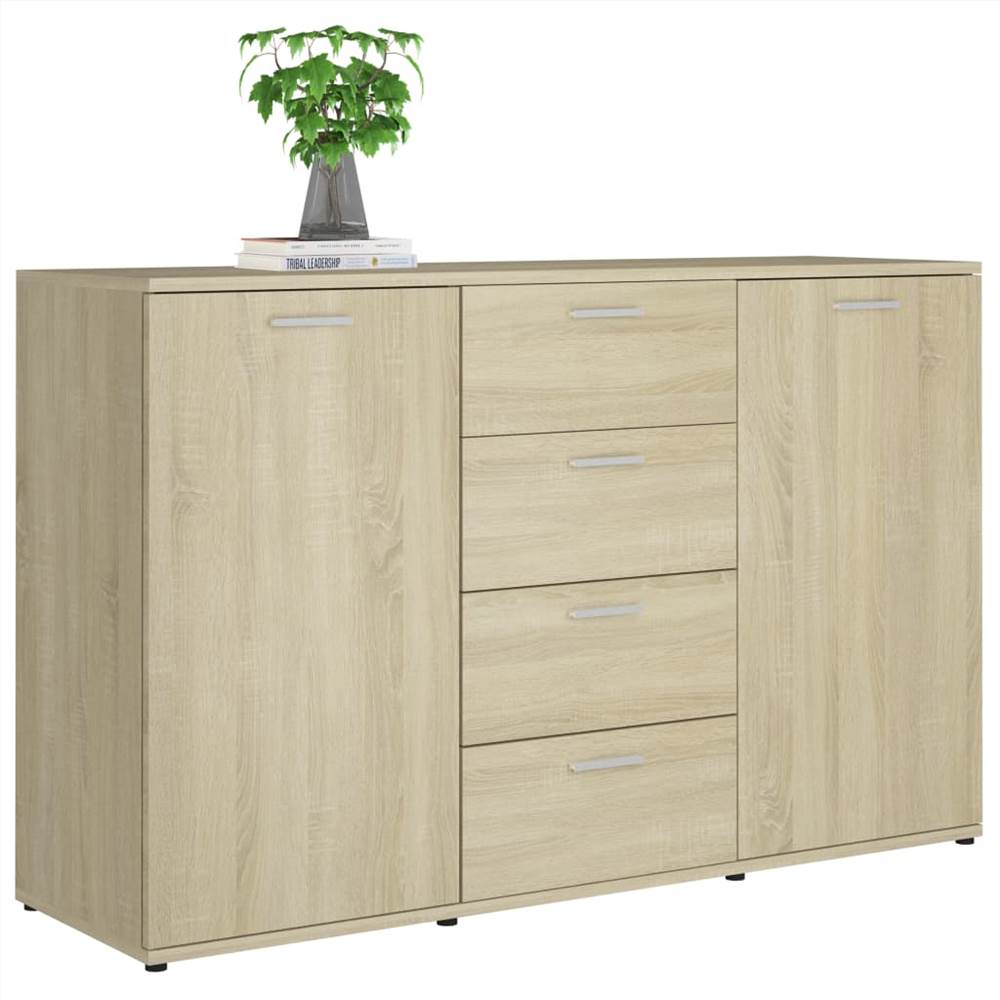 Sideboard Sonoma Oak 120x35,5x75 cm Chipboard