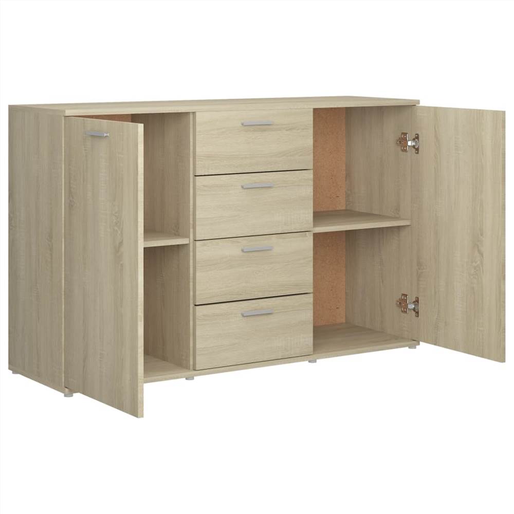 Sideboard Sonoma Oak 120x35,5x75 cm Chipboard
