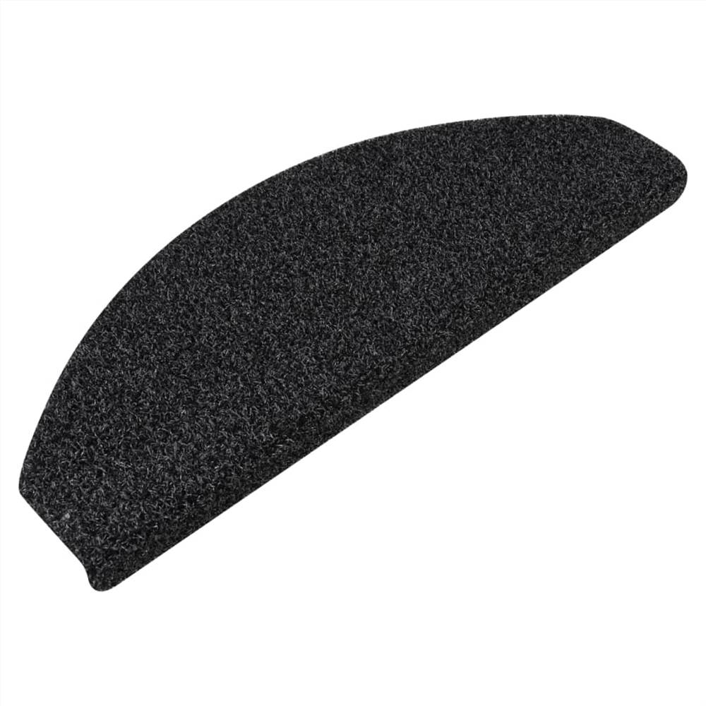 Outdoor Stair Mats 5 pcs 65x28 cm Anthracite Anti Slip