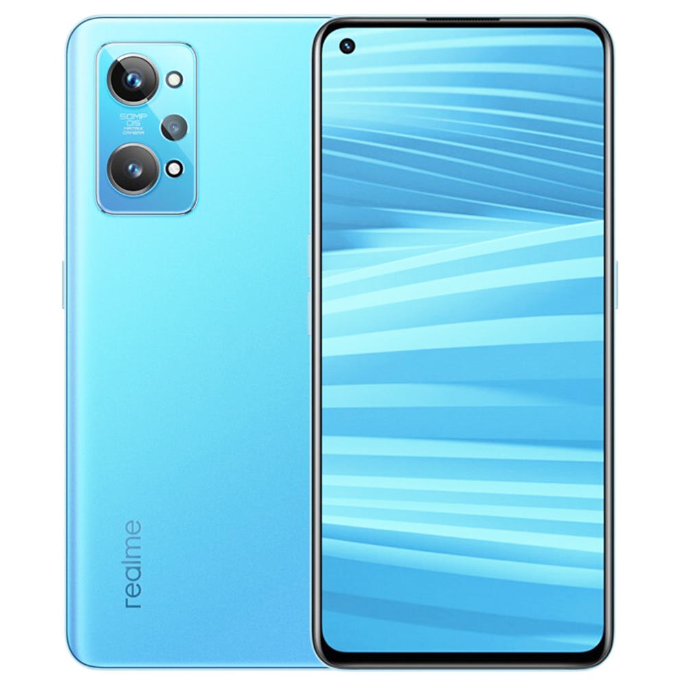 Realme GT2 CN Version 5G Smartphone 6.62 Inch 120Hz AMOLED Screen Qualcomm Snapdragon 888 12GB RAM 256GB ROM Android 12 50MP Sony IMX766 Camera 5000mAh Battery 65W Flash Charge - Blue