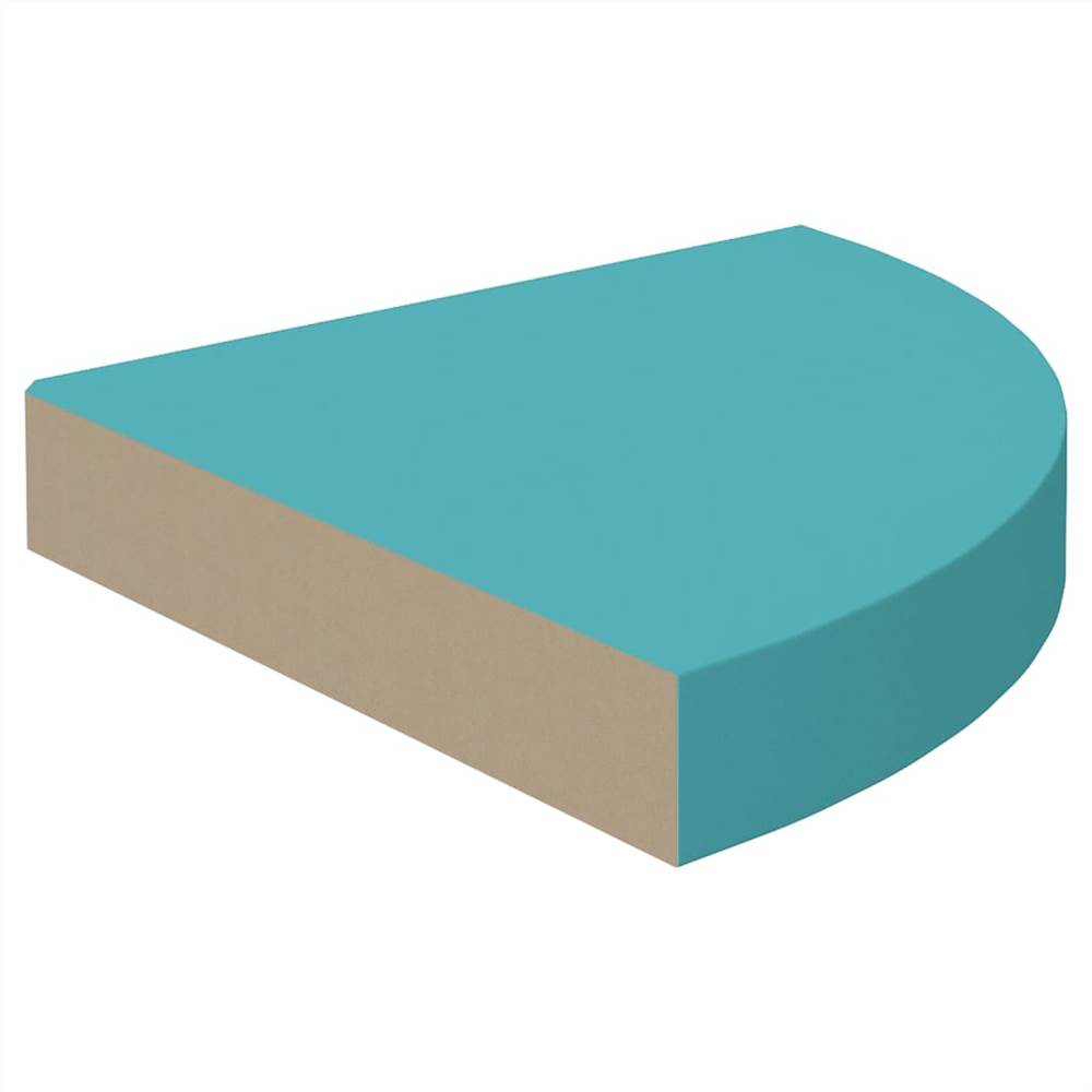 Wall Corner Shelf Blue 25x25x3.8 cm MDF