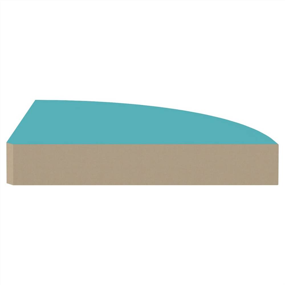 Wall Corner Shelf Blue 25x25x3.8 cm MDF