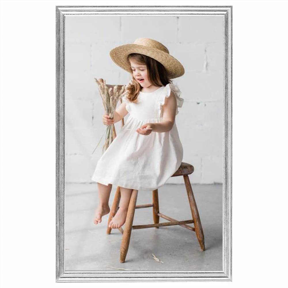 Photo Frames Collage 10pcs for Wall or Table Silver 10x15cm MDF