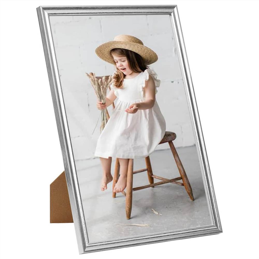 Photo Frames Collage 3 pcs for Wall or Table Silver 21x29.7 cm