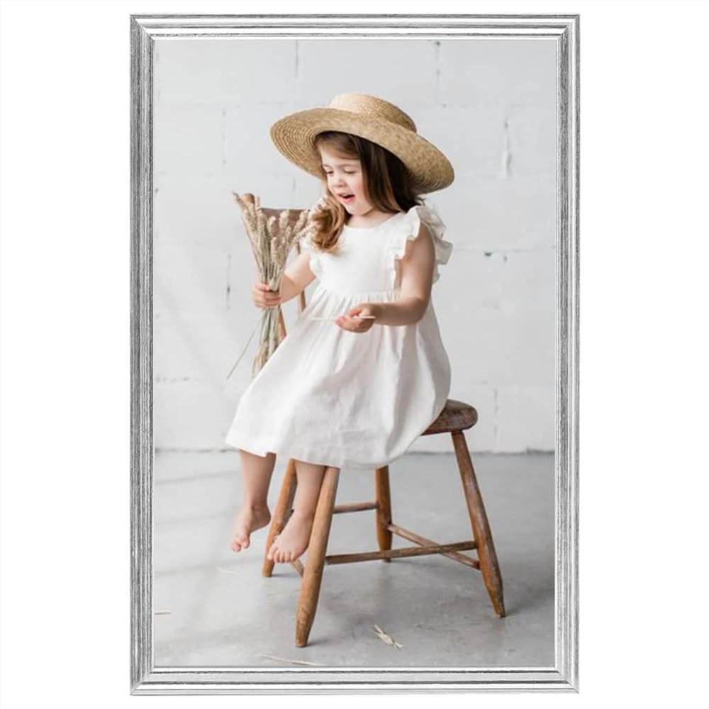 Photo Frames Collage 3 pcs for Wall or Table Silver 21x29.7 cm