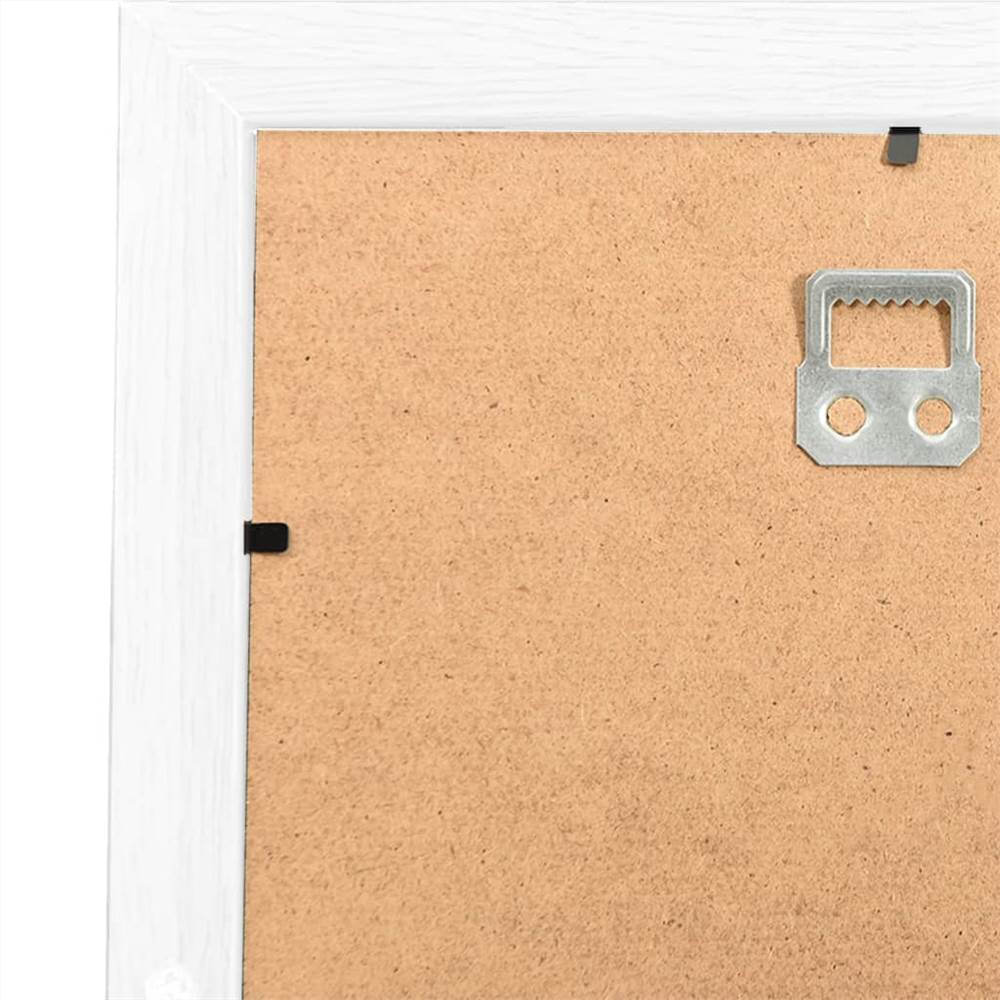 Collage Photo Frame for 10x(10x15 cm) Picture White MDF