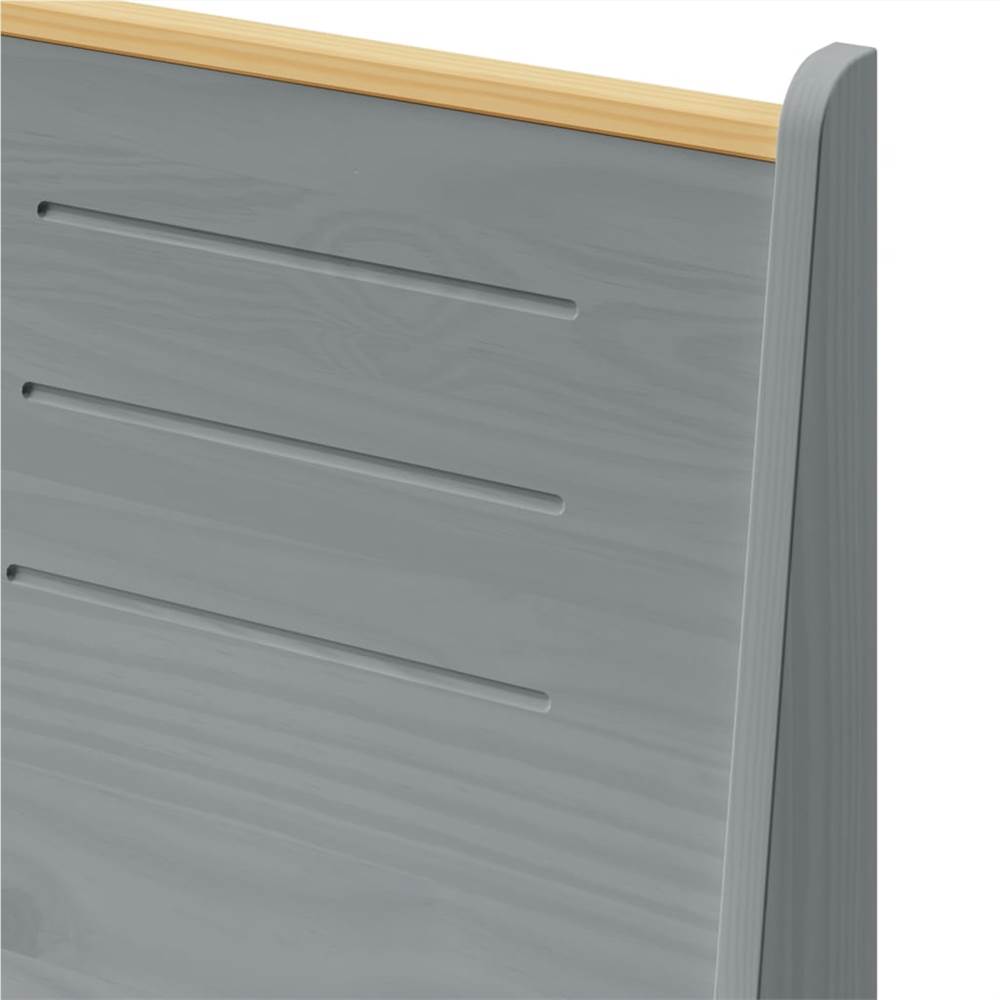 Garden Corner Bench 151 cm Solid Pinewood Honey Brown and Grey