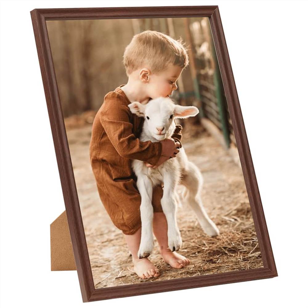 Photo Frames Collage 3 pcs for Wall or Table Brown 20x25 cm MDF