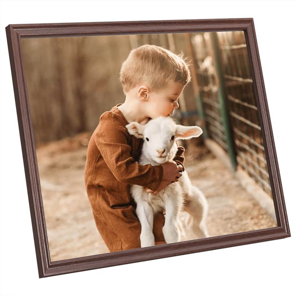Photo Frames Collage 3 pcs for Wall or Table Brown 20x25 cm MDF
