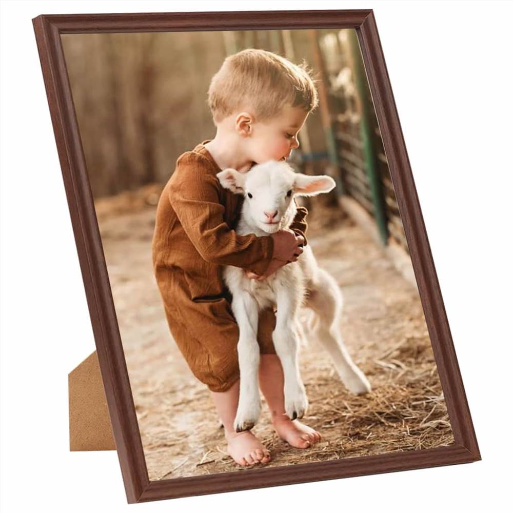 Photo Frames Collage 3 pcs for Wall or Table Brown 30x30 cm MDF