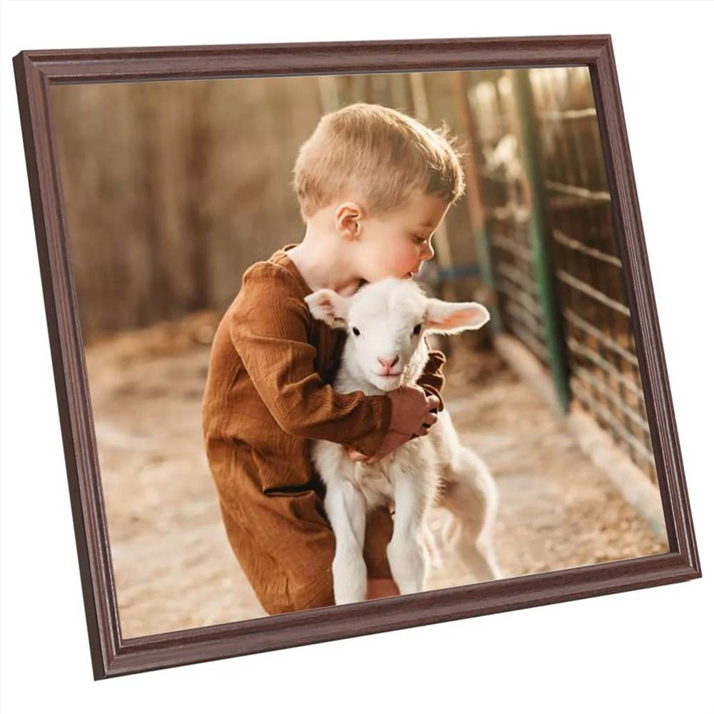Photo Frames Collage 3 pcs for Wall or Table Brown 30x30 cm MDF