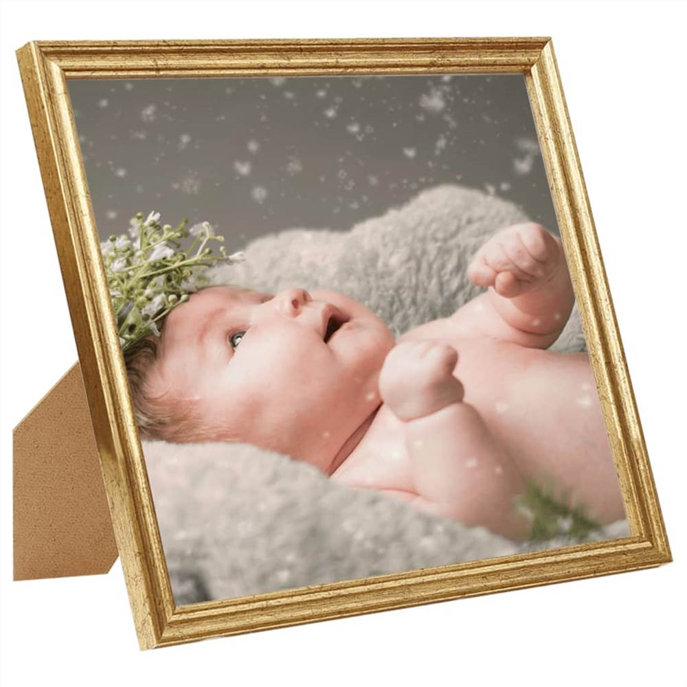 Photo Frames Collage 5 pcs for Wall or Table Gold 20x20 cm MDF