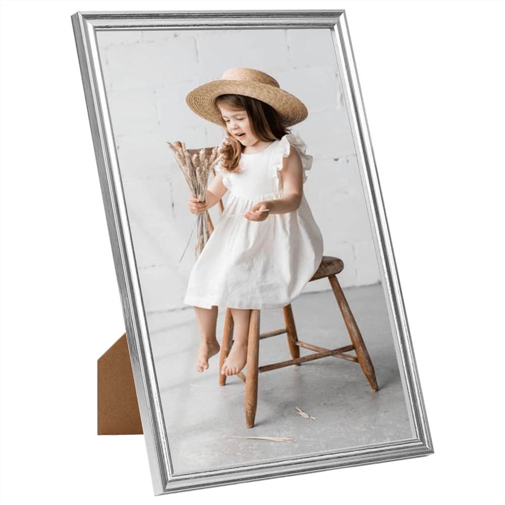 Photo Frames Collage 5 pcs for Wall or Table Silver 21x29.7 cm