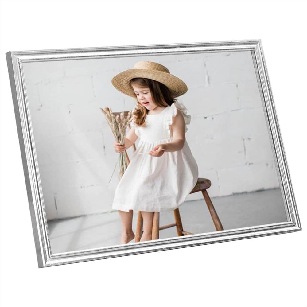 Photo Frames Collage 5 pcs for Wall or Table Silver 21x29.7 cm