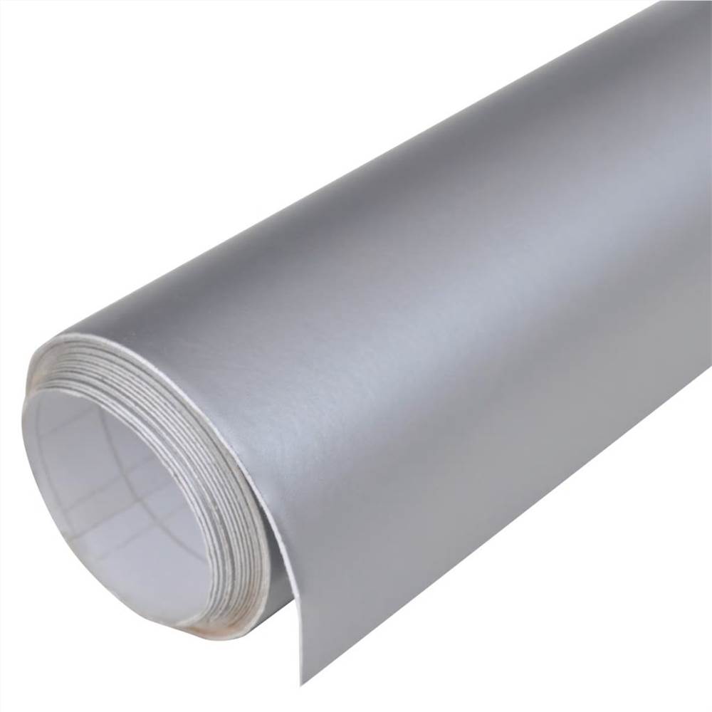Car Film Matt Silver 200 x 152 cm Waterproof Bubble Free