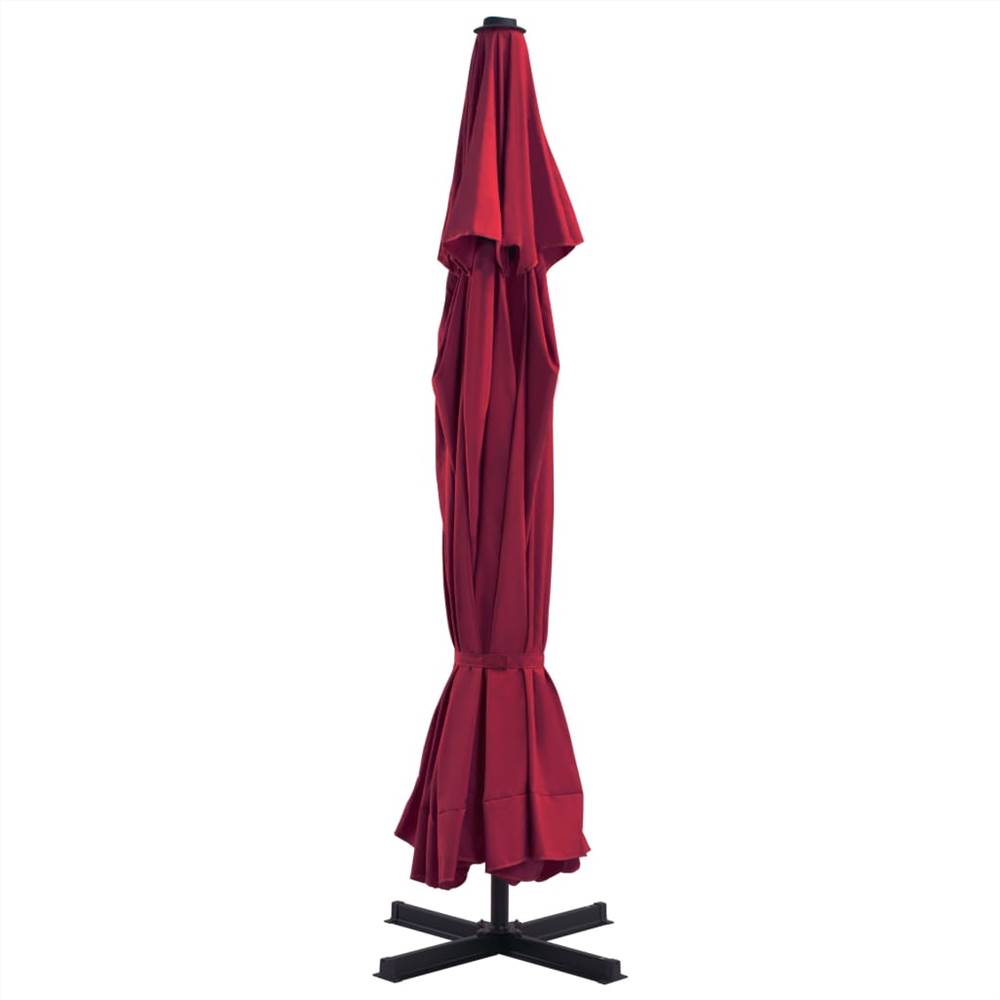 Outdoor Umbrella with Portable Base Red
