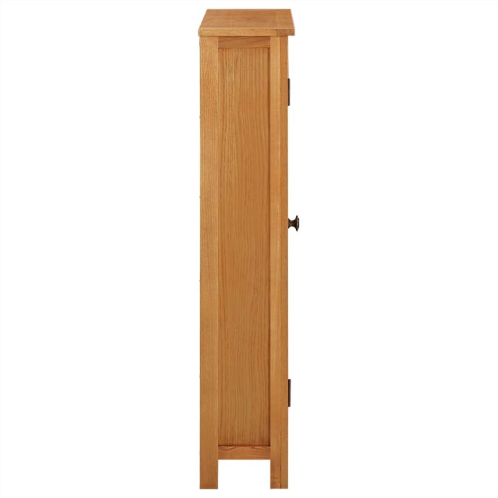 Storage Cabinet 50x22x110 cm Solid Oak Wood