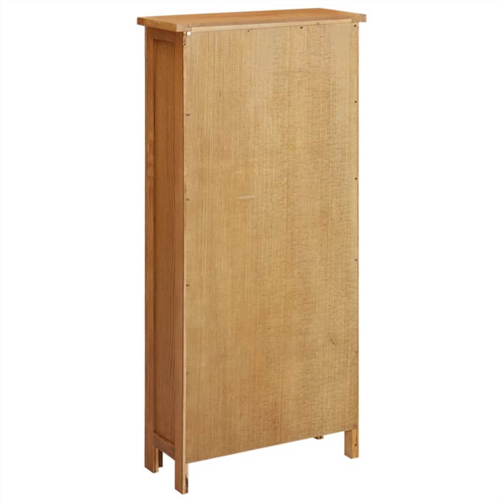 Storage Cabinet 50x22x110 cm Solid Oak Wood