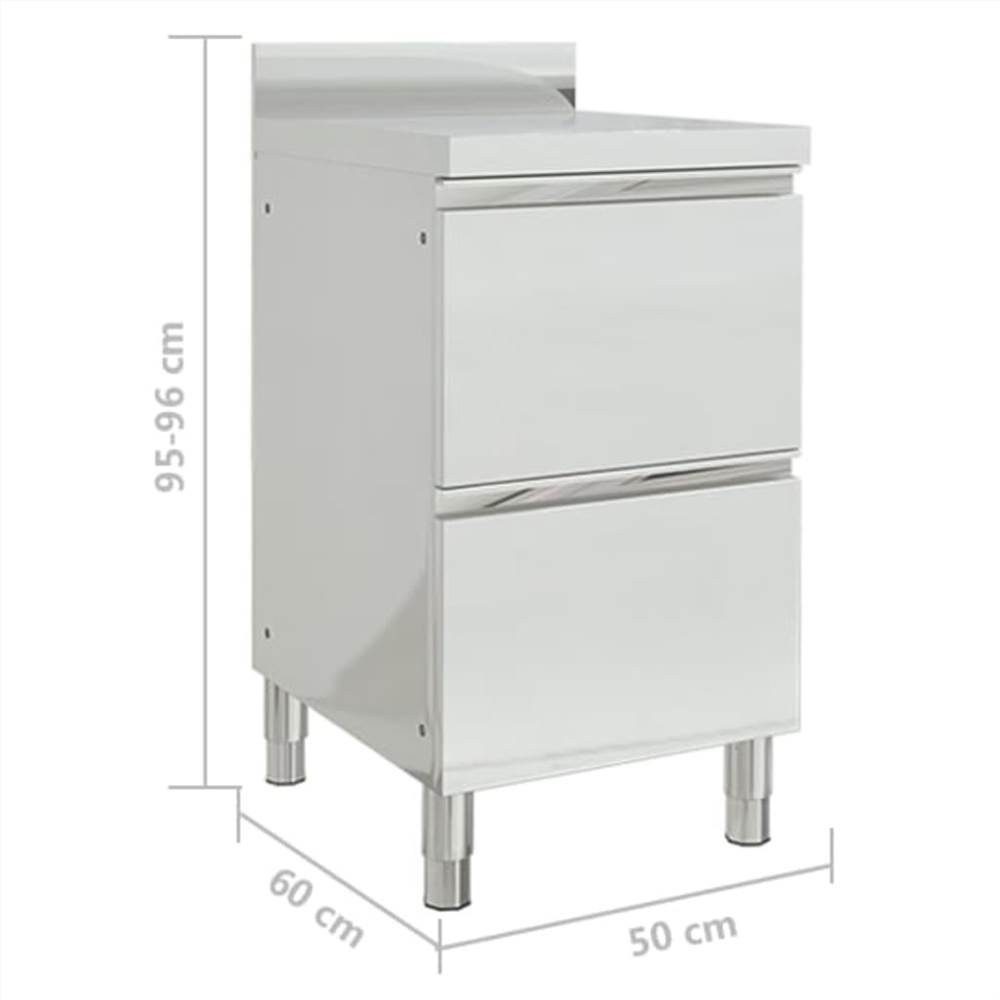 Commercial Kitchen Cabinets 2 pcs Stainless Steel