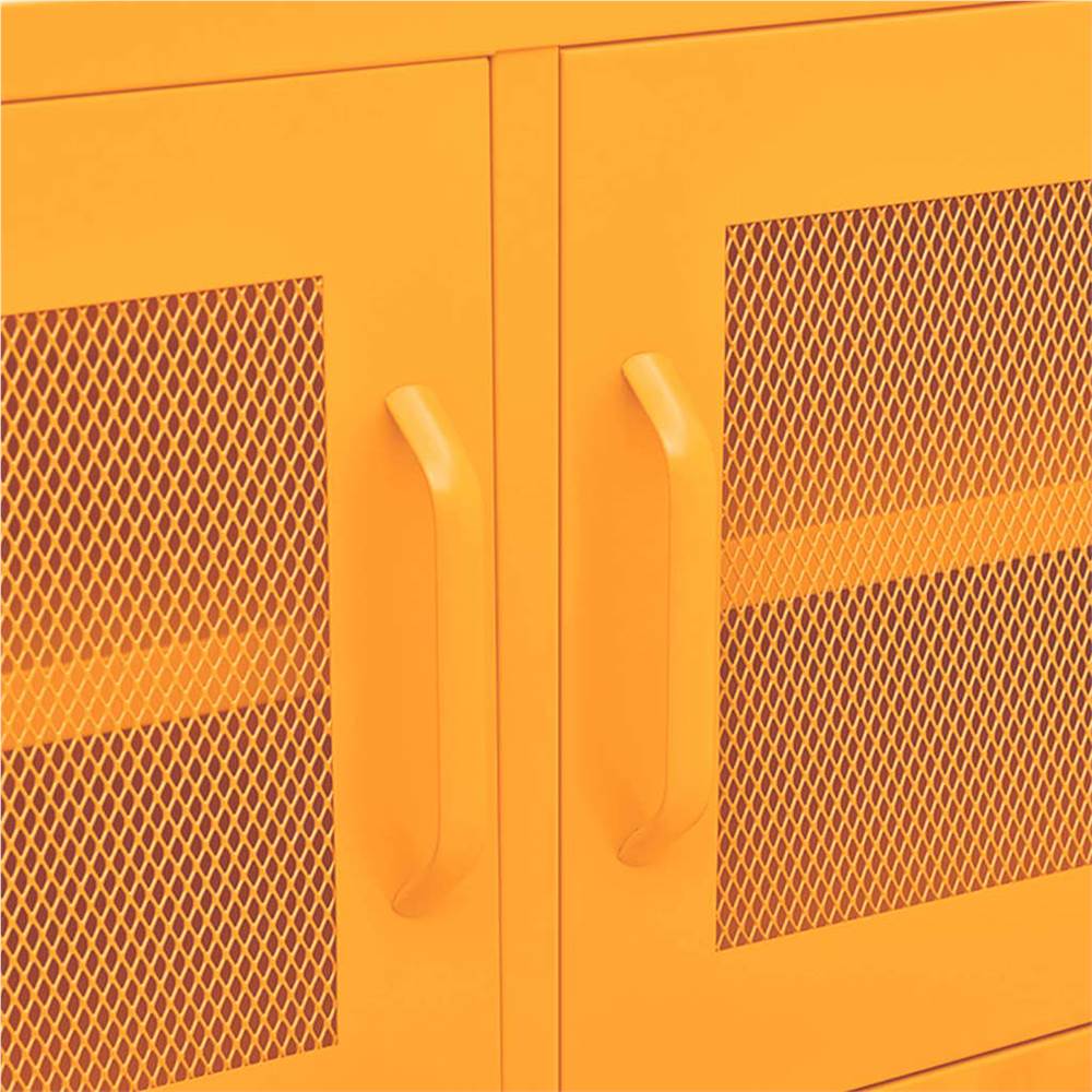 TV Cabinet Mustard Yellow 105x35x50 cm Steel