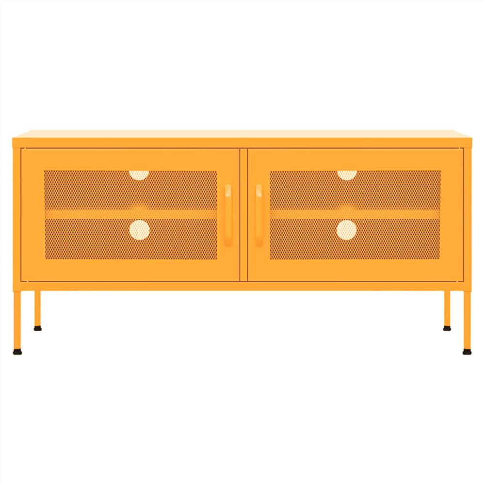TV Cabinet Mustard Yellow 105x35x50 cm Steel